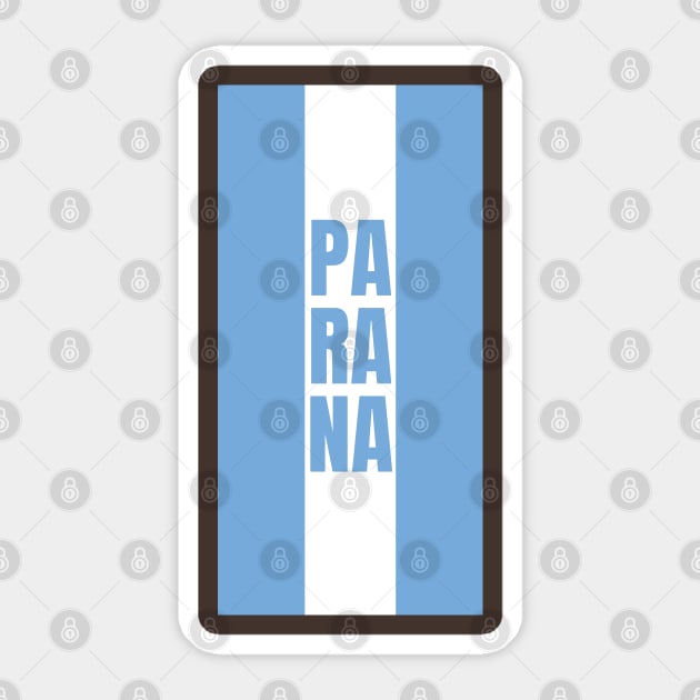 Parana in Argentina Glag Colors Vertical Sticker by aybe7elf